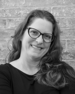 Black and white headshot of Kathy MacMillan.